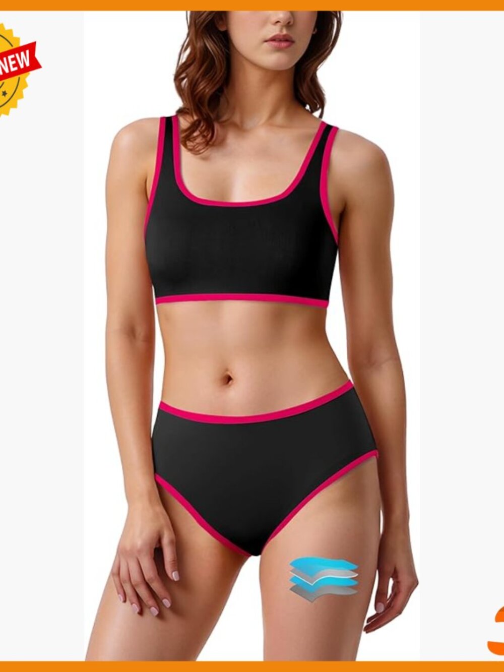 Leakproof Period Swimwear Bikini Set Upf 50+ Quick-Dry Teen Women